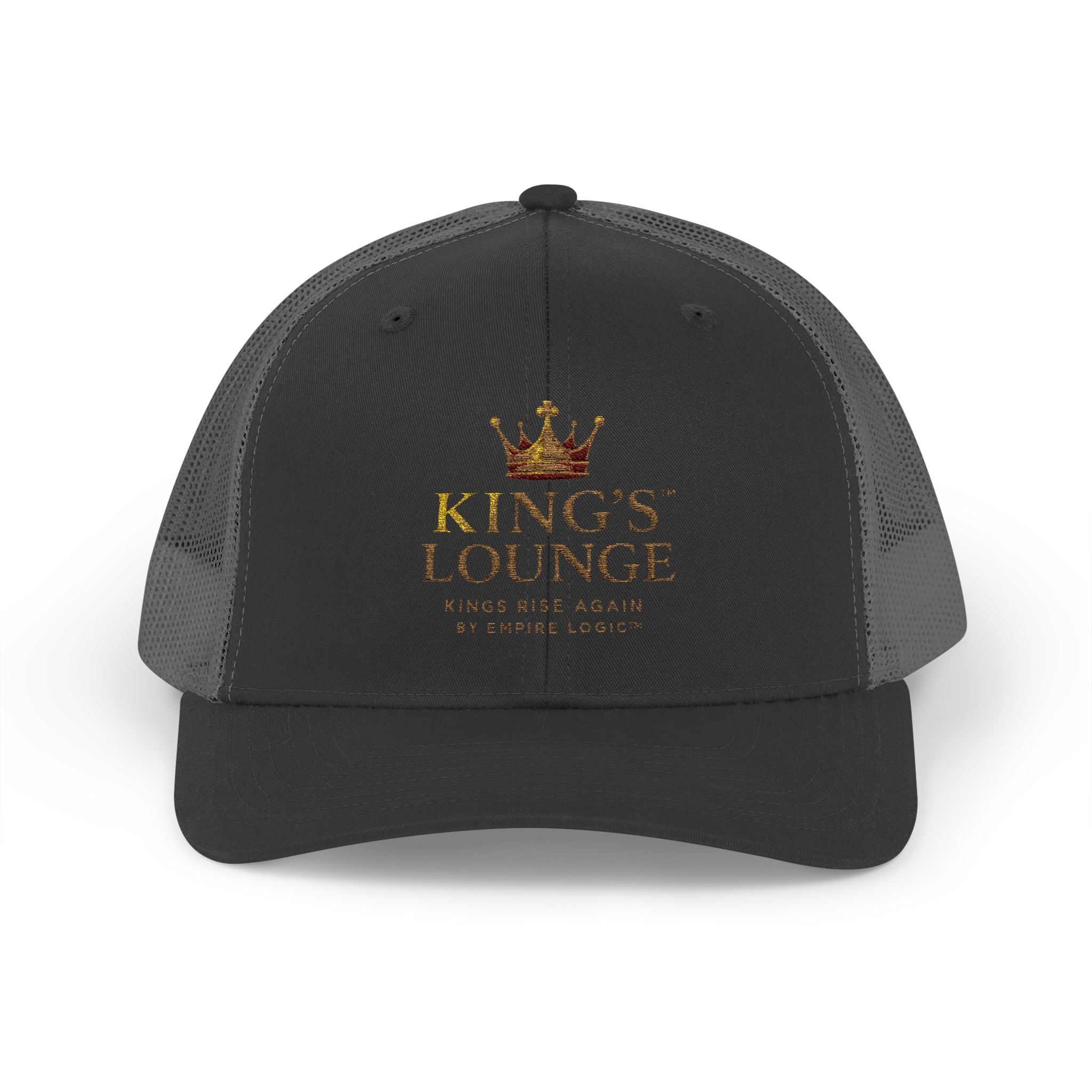 Embroidered Crown Logo Snapback Trucker Cap