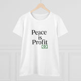 Peace is Profit Tee | Minimalist Text Shirt with Money Icon