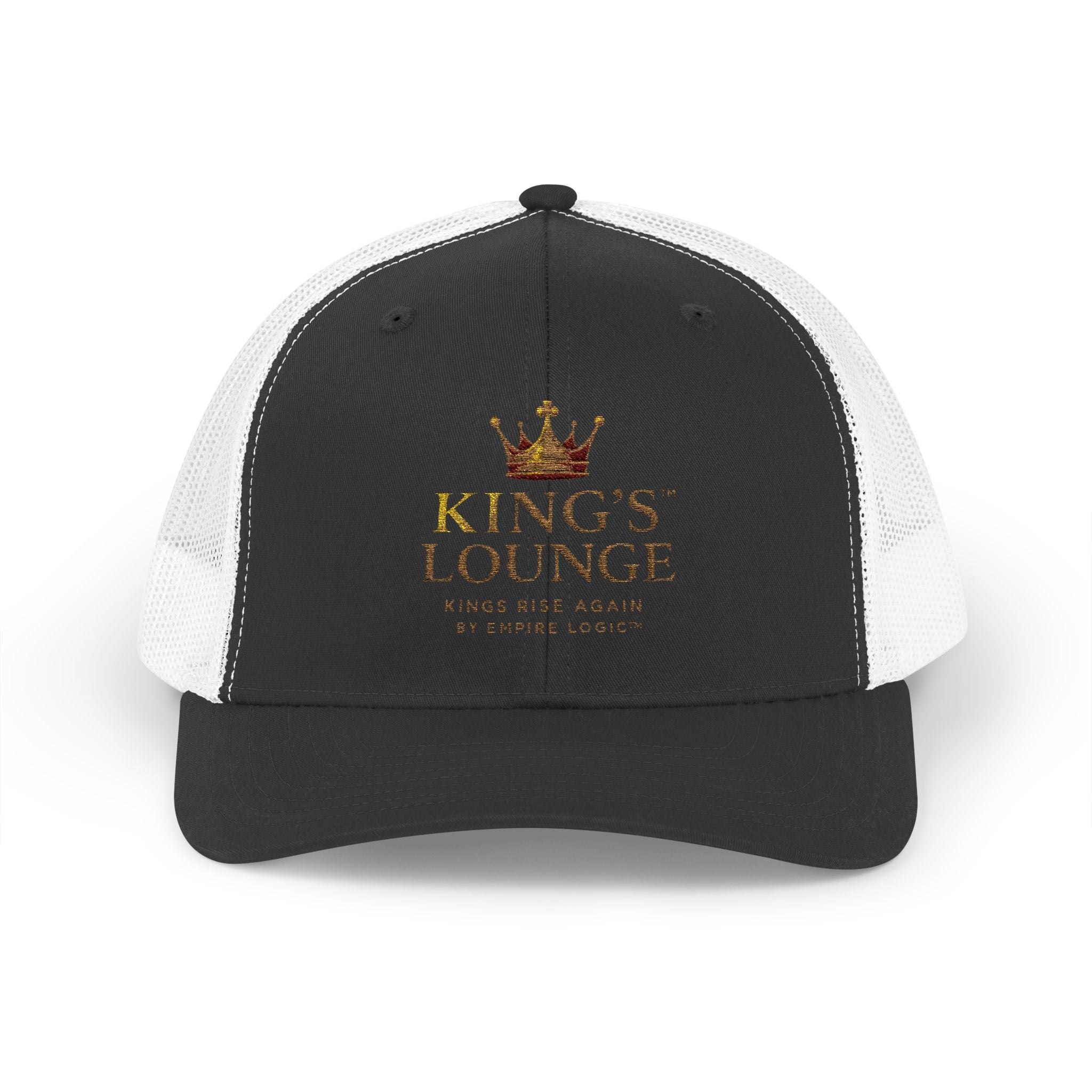Embroidered Crown Logo Snapback Trucker Cap
