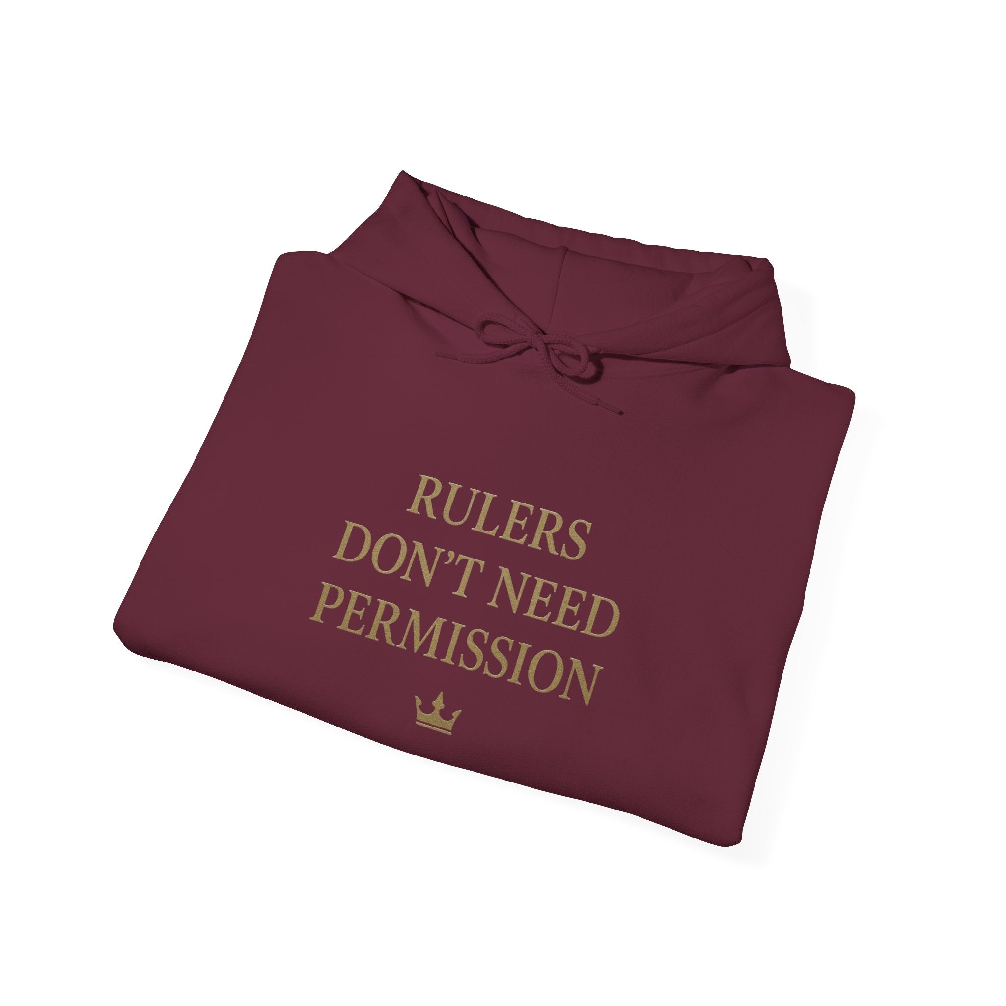 Chic Empowerment Hoodie - Rulers Don't Need Permission, Cozy Sweatshirt, Gift for Her, Motivational Apparel, Casual Wear
