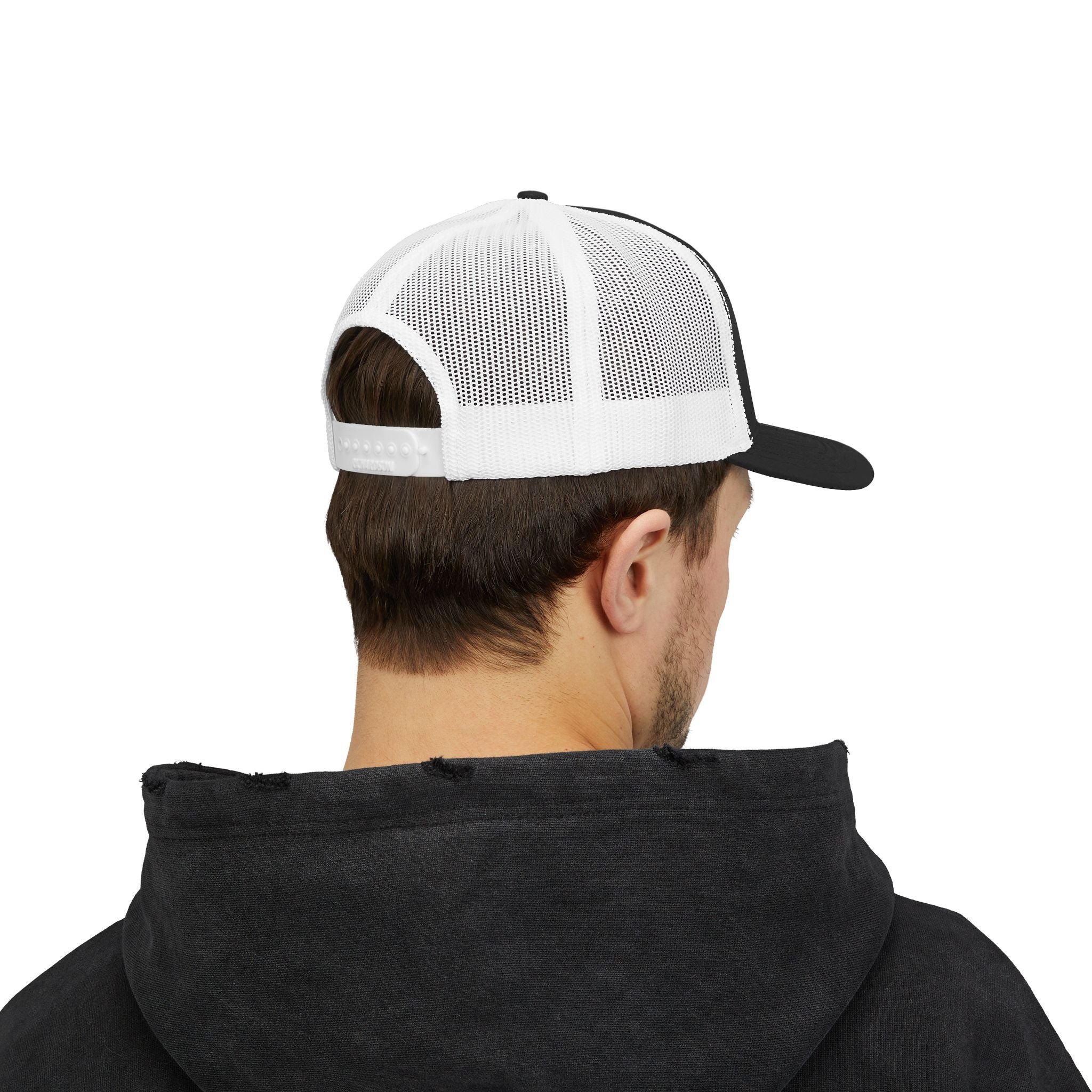 Embroidered Crown Logo Snapback Trucker Cap