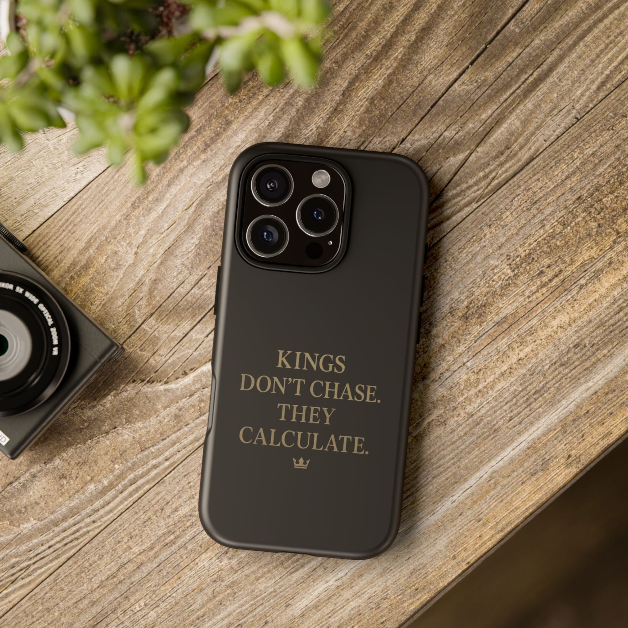 Kings Don't Chase. They Calculate. Phone Case