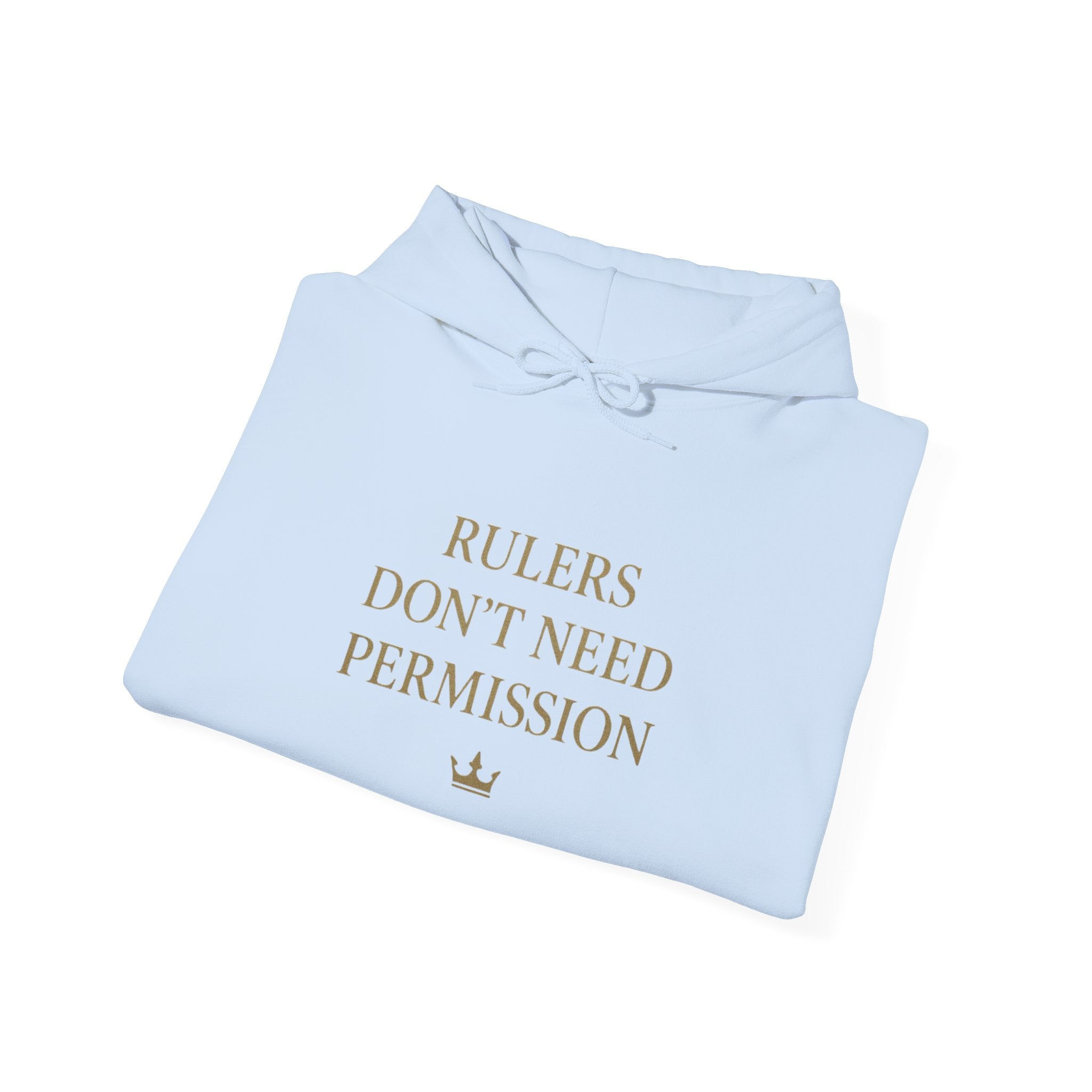 Chic Empowerment Hoodie - Rulers Don't Need Permission, Cozy Sweatshirt, Gift for Her, Motivational Apparel, Casual Wear