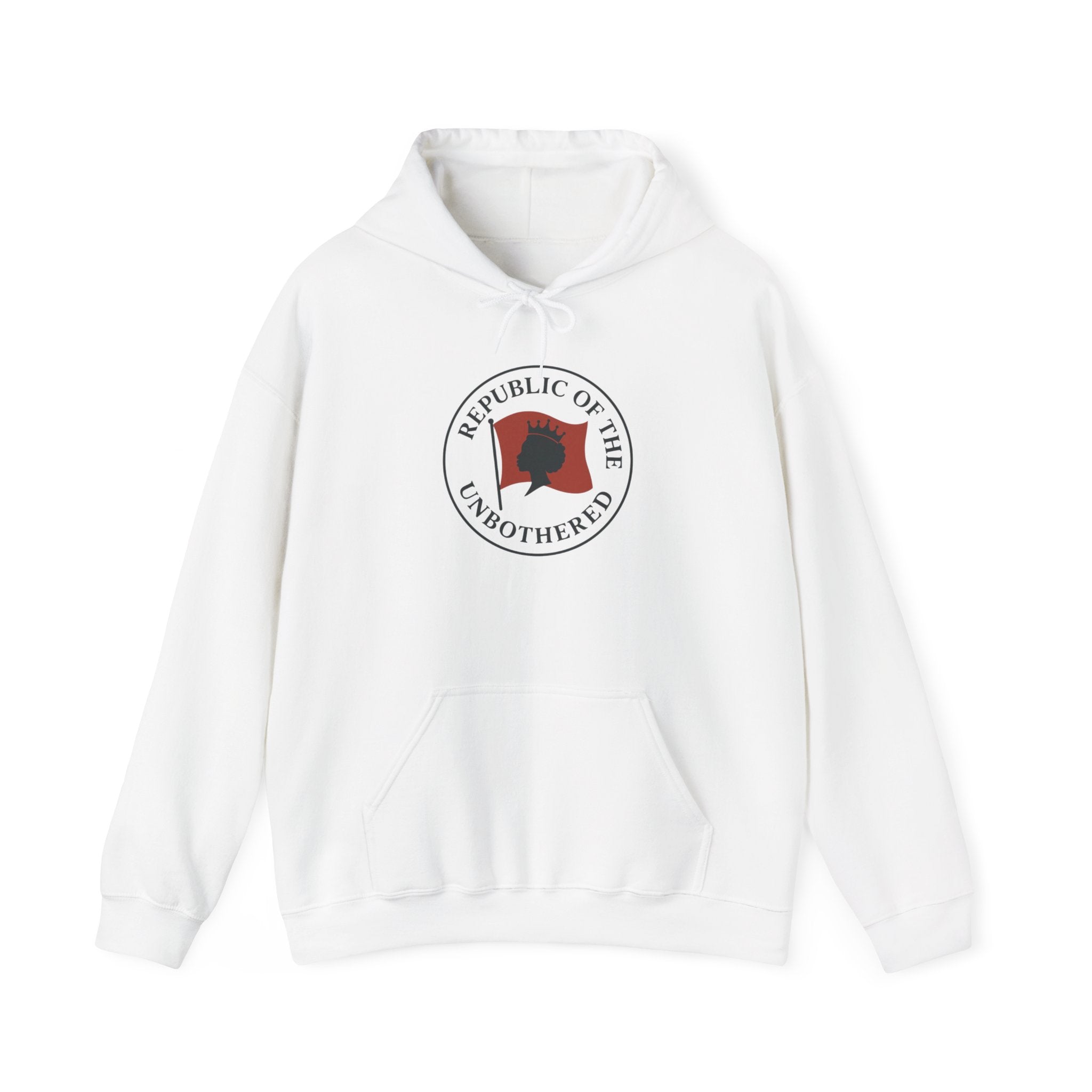 Republic of the Unbothered Hoodie, Cozy Sweatshirt, Unisex Pullover, Casual Wear, Gift for Friends, Everyday Comfort