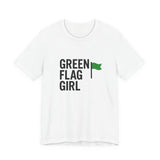 Green Flag Girl Tee | Unisex Short Sleeve T-Shirt, Trendy Graphic Tee, Gift for Friends, Casual Wear, Summer Fashion, Comfortable Style