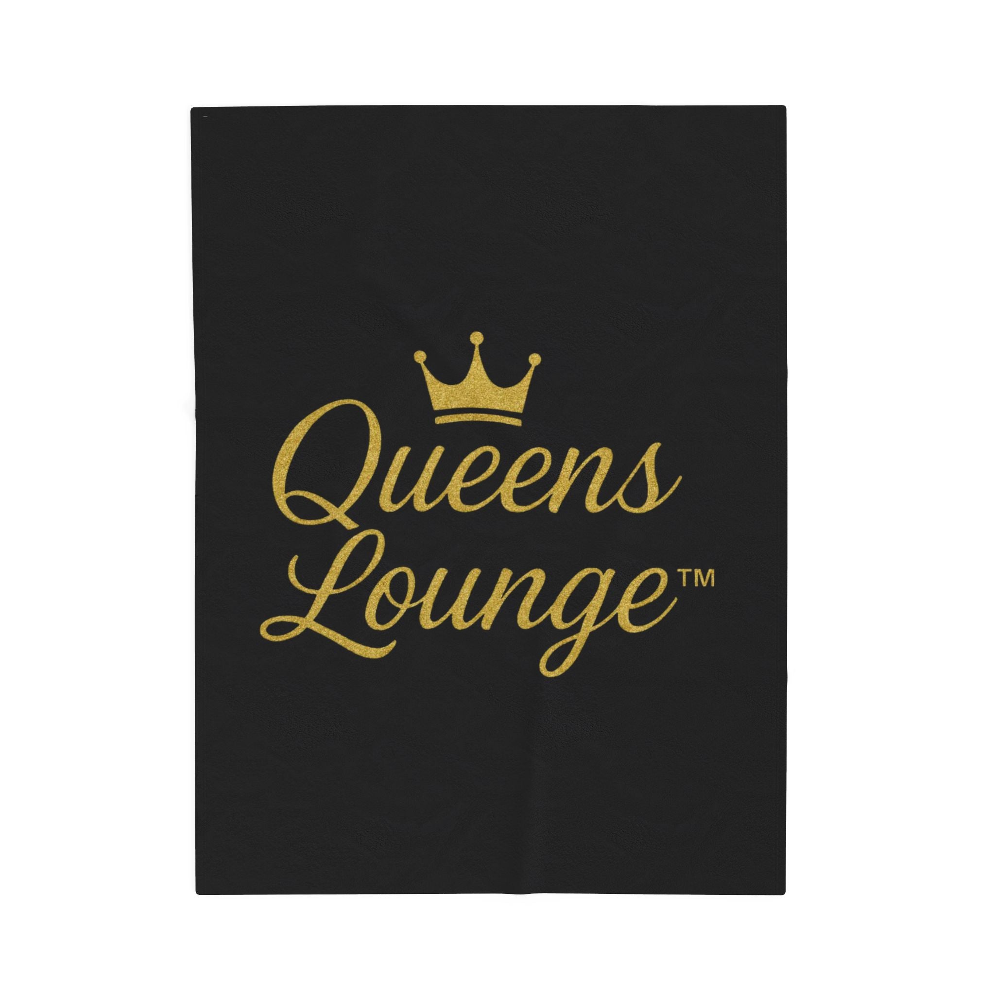 Luxurious Velveteen Plush Blanket - "Queens Lounge" - Cozy Throw for Home, Gifts, Self-Care, Inspirational Decor, Warm Snuggles