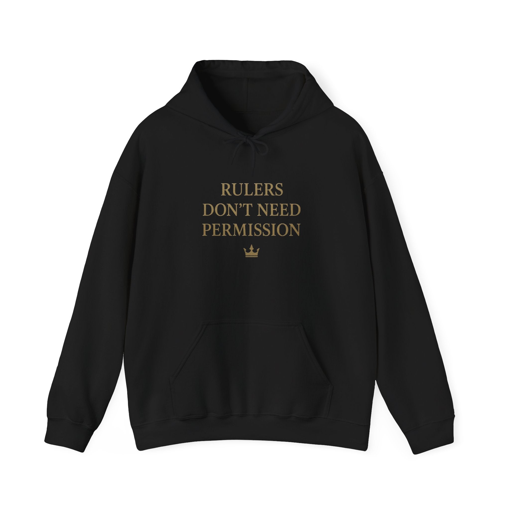 Chic Empowerment Hoodie - Rulers Don't Need Permission, Cozy Sweatshirt, Gift for Her, Motivational Apparel, Casual Wear