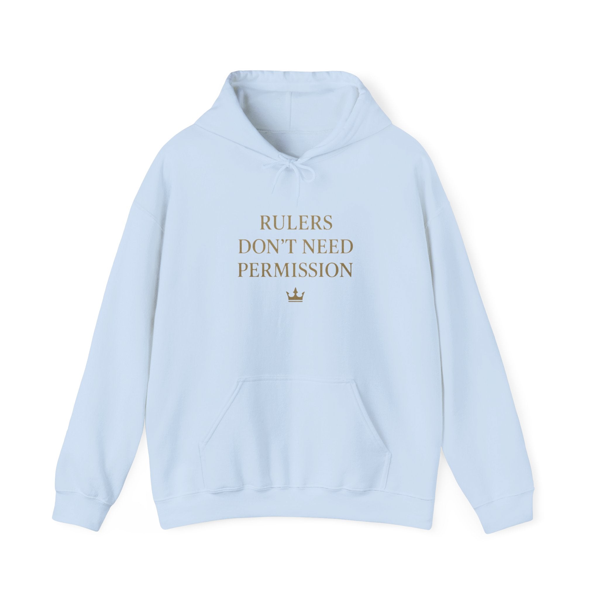 Chic Empowerment Hoodie - Rulers Don't Need Permission, Cozy Sweatshirt, Gift for Her, Motivational Apparel, Casual Wear