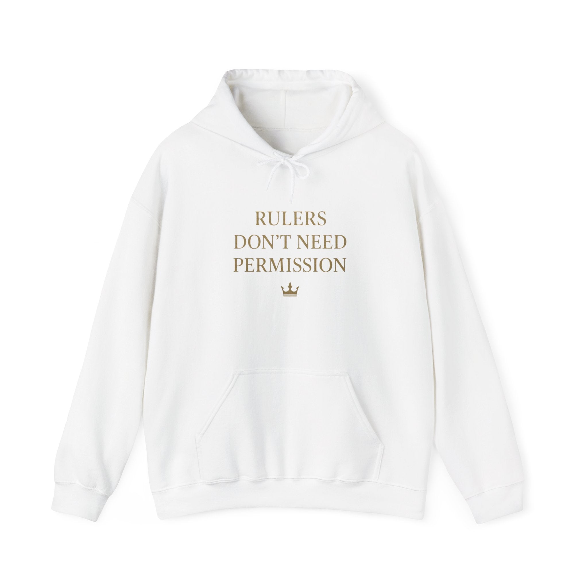 Chic Empowerment Hoodie - Rulers Don't Need Permission, Cozy Sweatshirt, Gift for Her, Motivational Apparel, Casual Wear