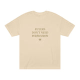Empowering Statement Tee, Graphic Tee, Rulers Don't Need Permission Shirt, Unisex Casual Wear, Gift for Motivational Events, [...]