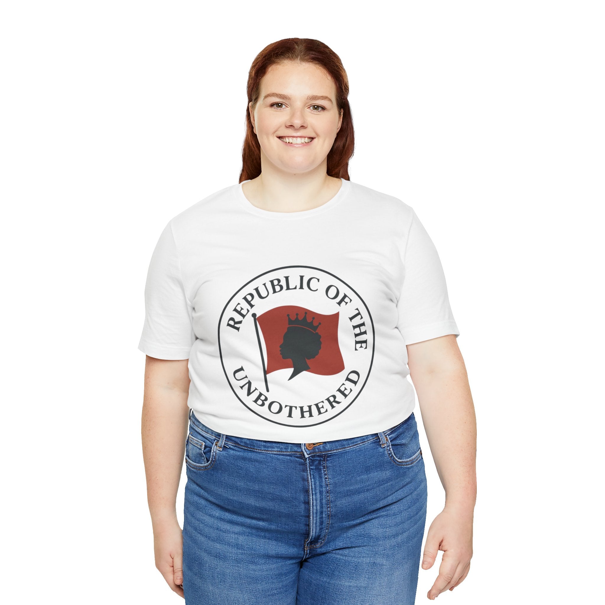 Republic of the Unbothered Tee | Unisex Jersey Short Sleeve Tee, Casual T-Shirt, Affirmation Shirt, Gift for Friends, Motivational Apparel