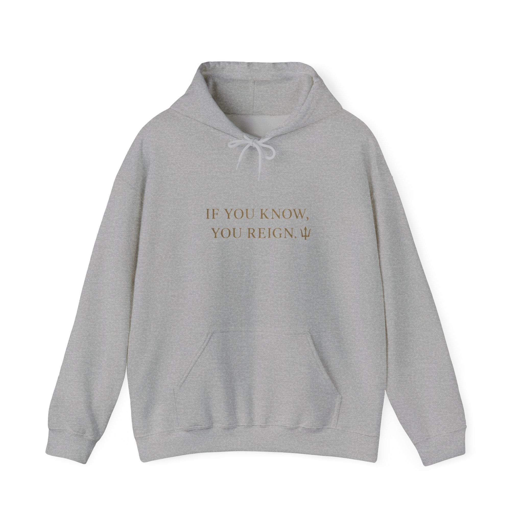 If You Know, You Reign Sweatshirt | Cozy Unisex Hoodie for Empowerment, Casual Wear, Gift for Friends, Inspirational Apparel