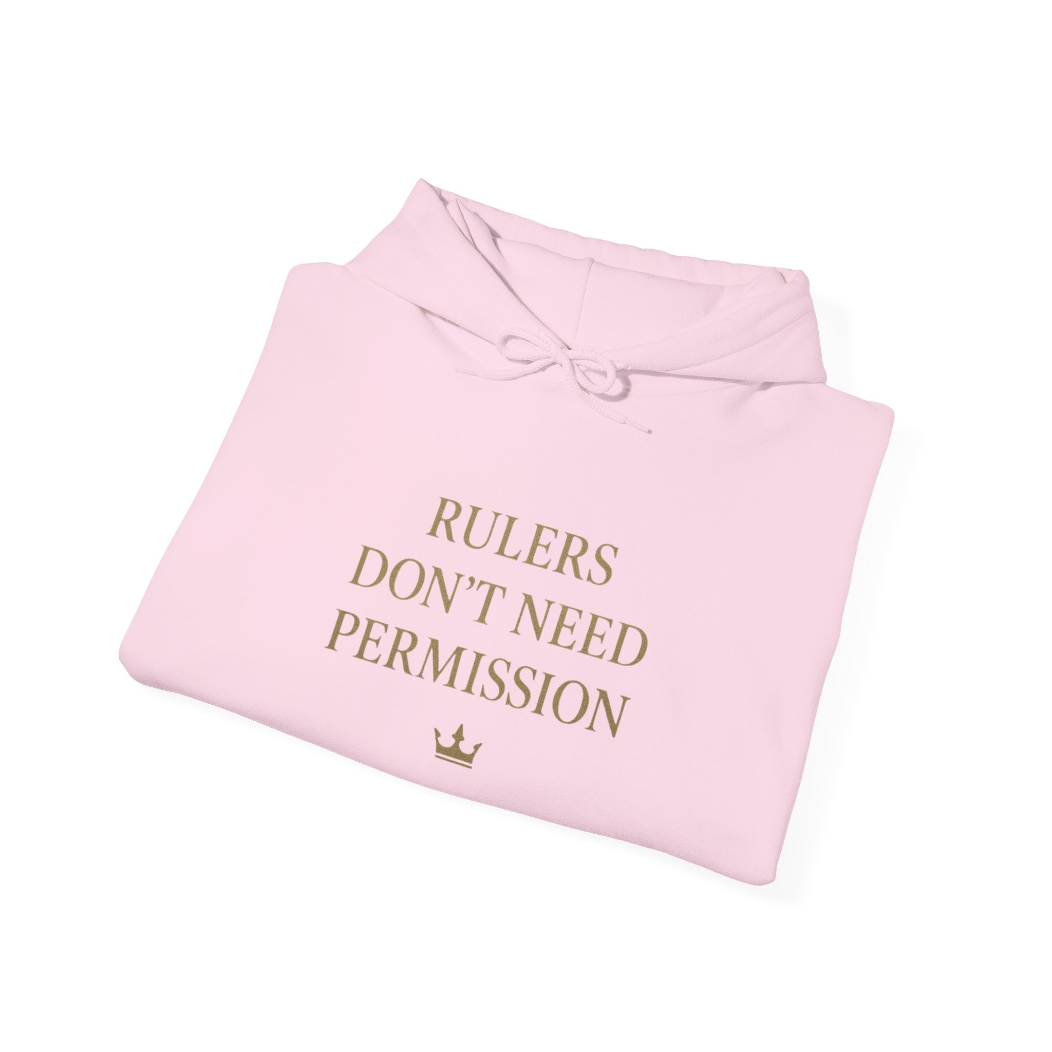 Chic Empowerment Hoodie - Rulers Don't Need Permission, Cozy Sweatshirt, Gift for Her, Motivational Apparel, Casual Wear