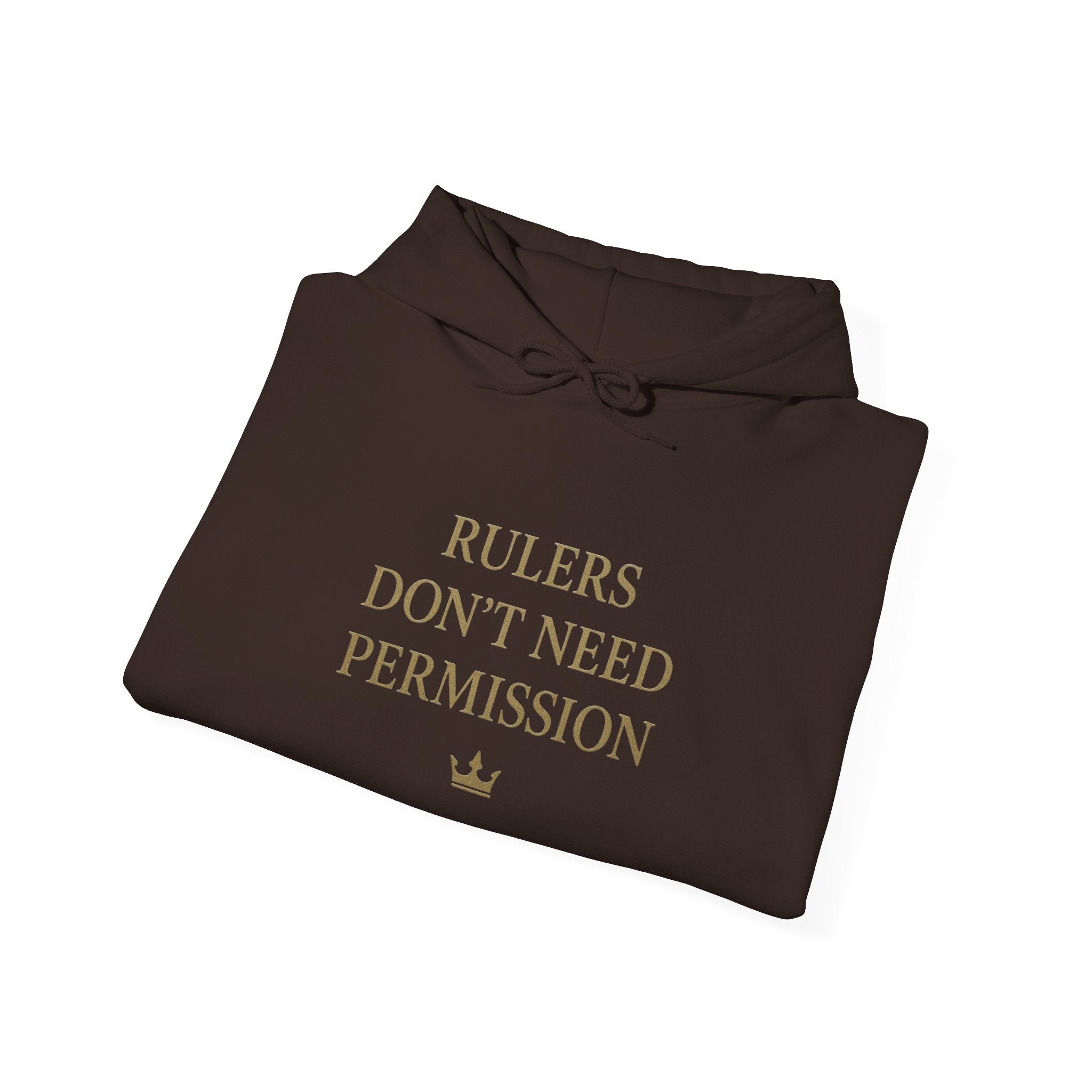 Chic Empowerment Hoodie - Rulers Don't Need Permission, Cozy Sweatshirt, Gift for Her, Motivational Apparel, Casual Wear