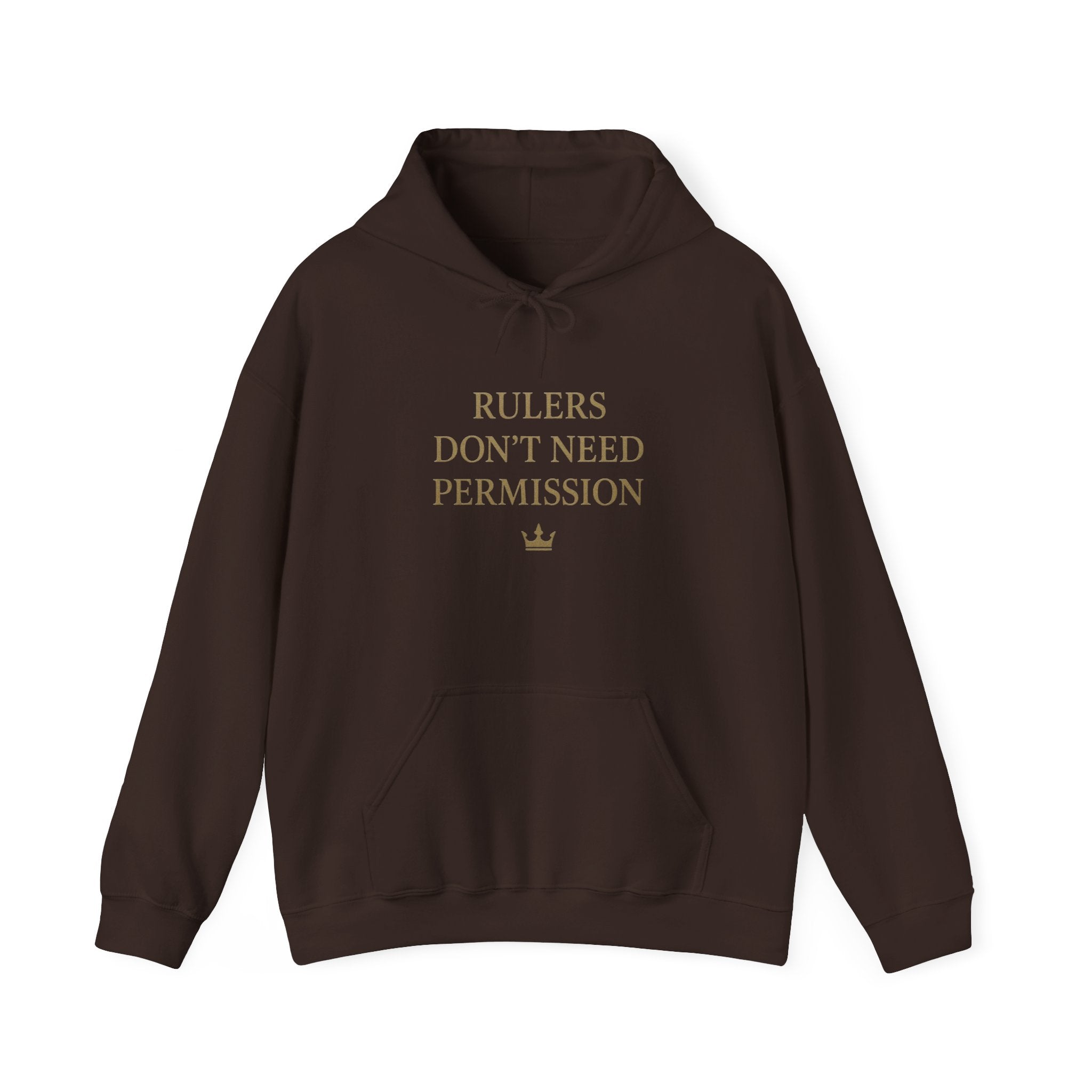 Chic Empowerment Hoodie - Rulers Don't Need Permission, Cozy Sweatshirt, Gift for Her, Motivational Apparel, Casual Wear