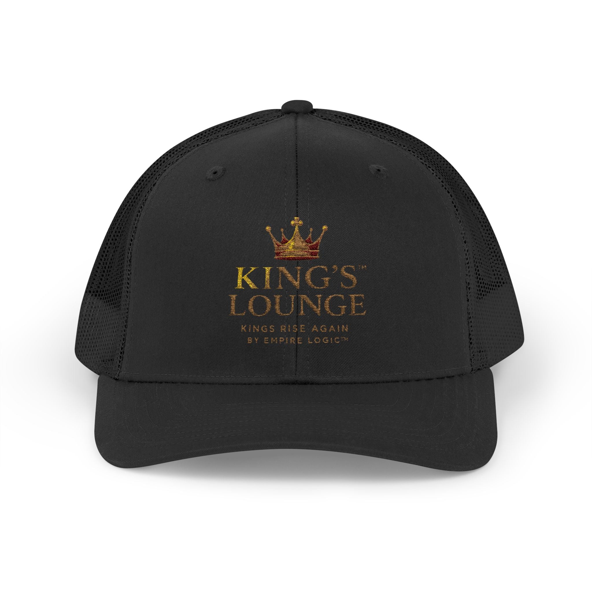 Embroidered Crown Logo Snapback Trucker Cap