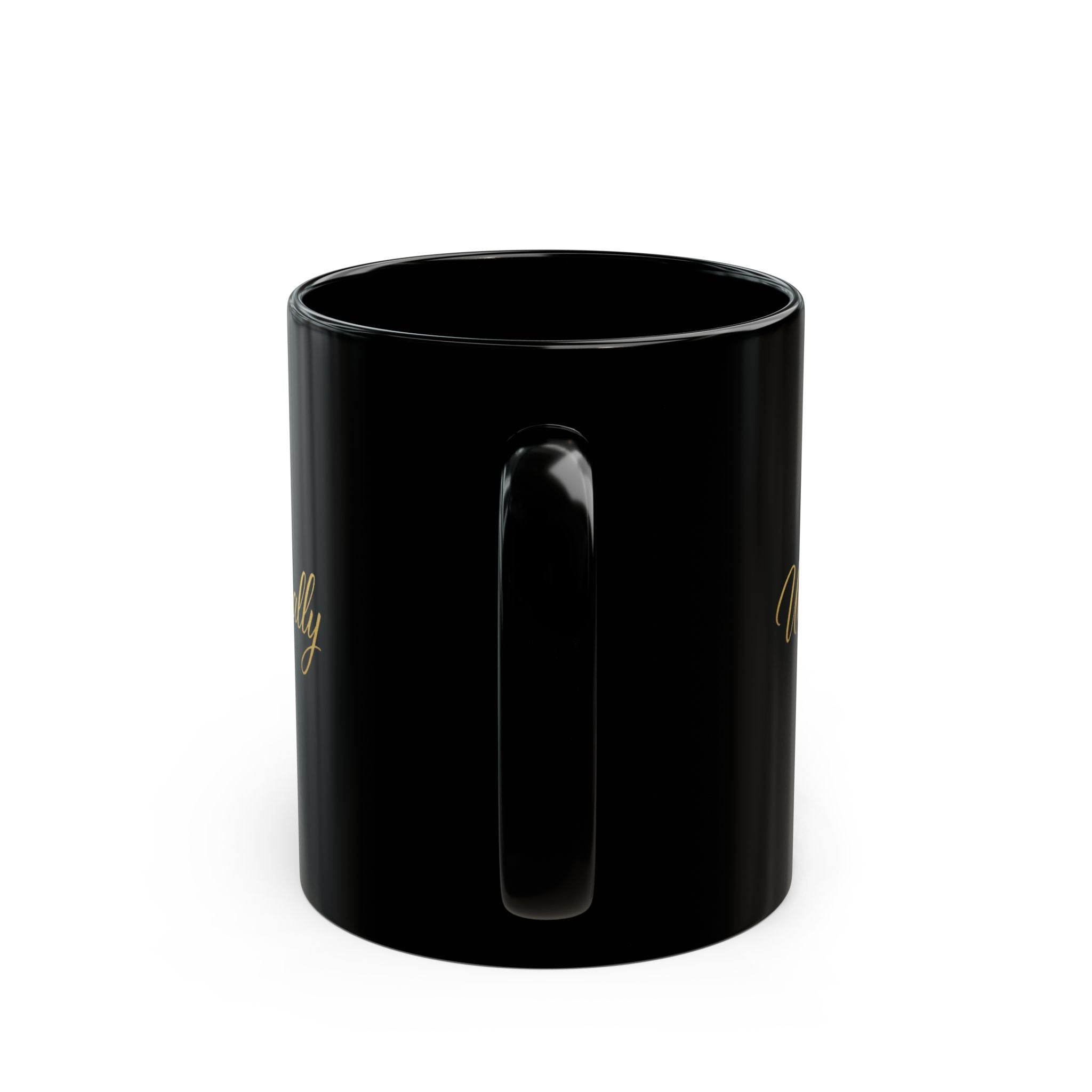 Live Unapologetically Black Mug — Inspirational Gold Script Coffee Cup (11oz, 15oz)