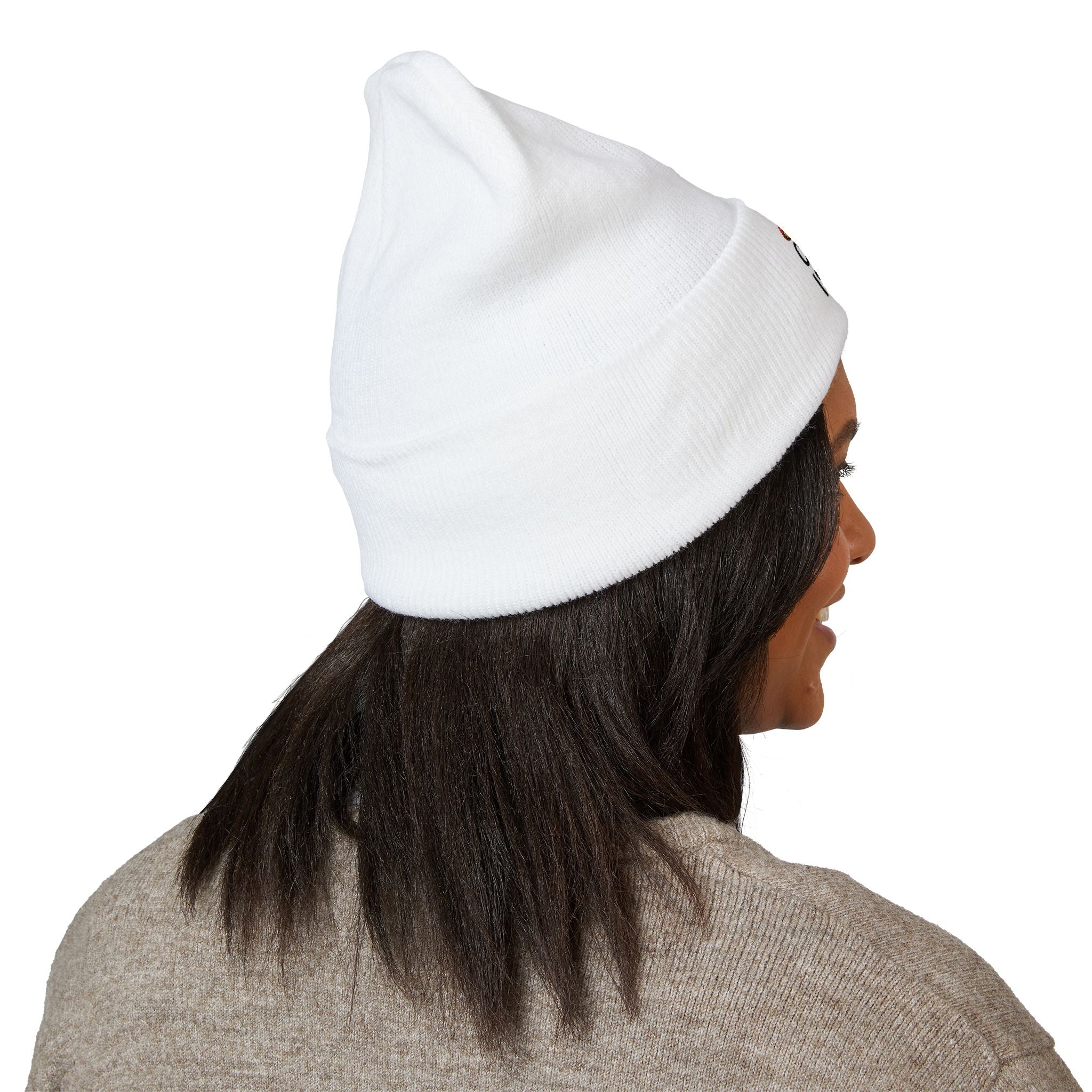 Embroidered '50% Crazy Is Fine' Cuffed Beanie