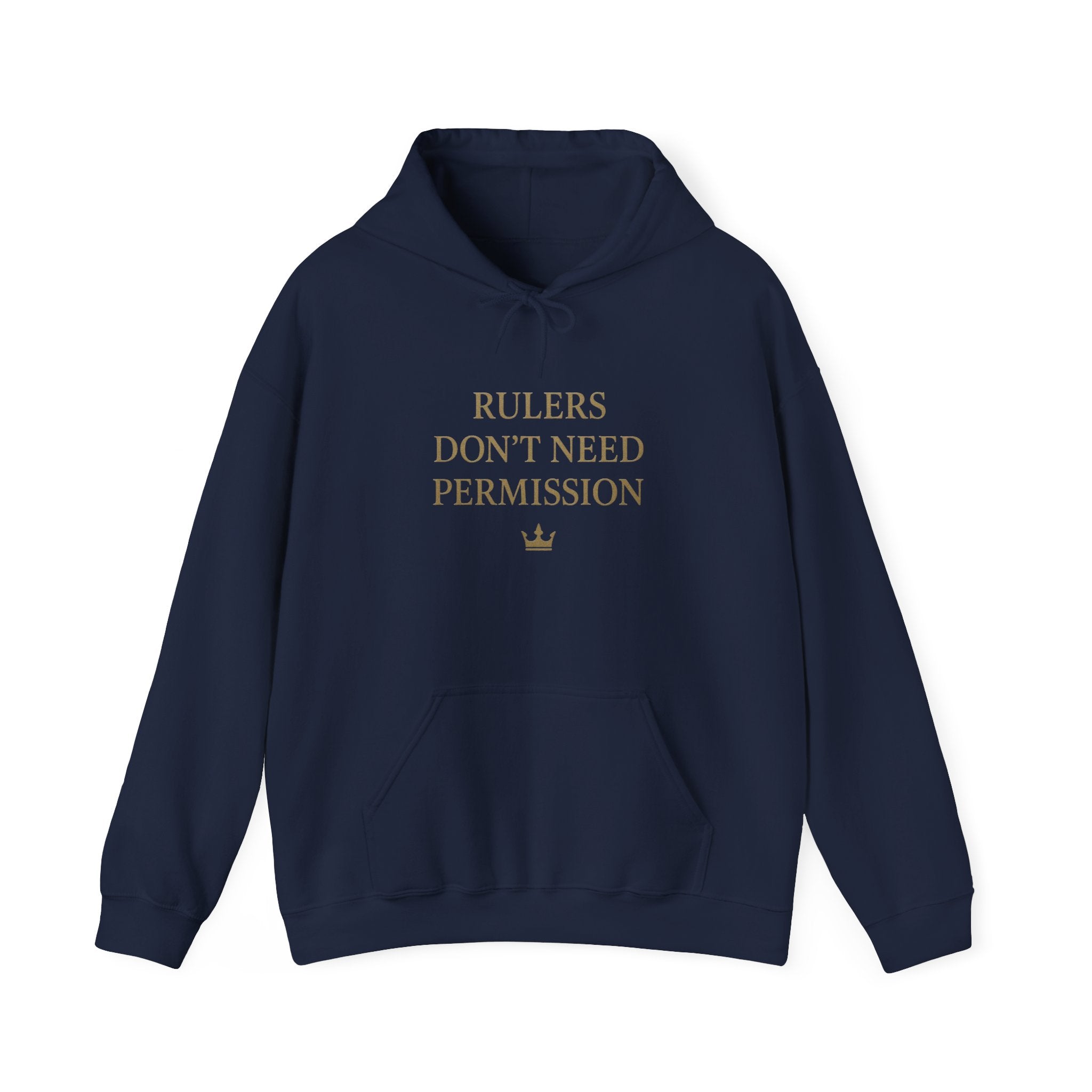 Chic Empowerment Hoodie - Rulers Don't Need Permission, Cozy Sweatshirt, Gift for Her, Motivational Apparel, Casual Wear