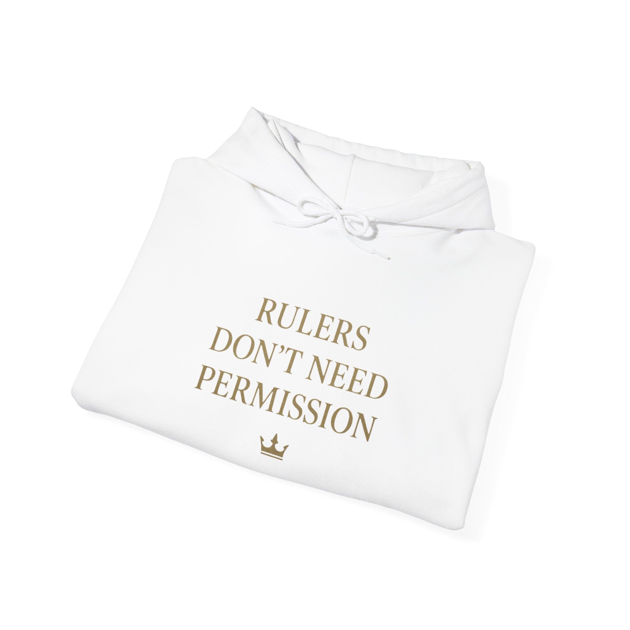 Chic Empowerment Hoodie - Rulers Don't Need Permission, Cozy Sweatshirt, Gift for Her, Motivational Apparel, Casual Wear