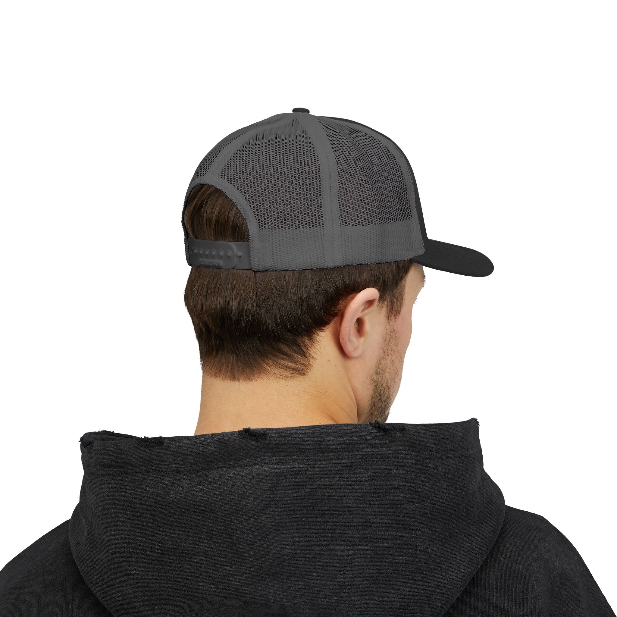 Embroidered Crown Logo Snapback Trucker Cap