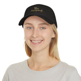 Live Unapologetically script crown Cap | Low Profile Baseball Cap