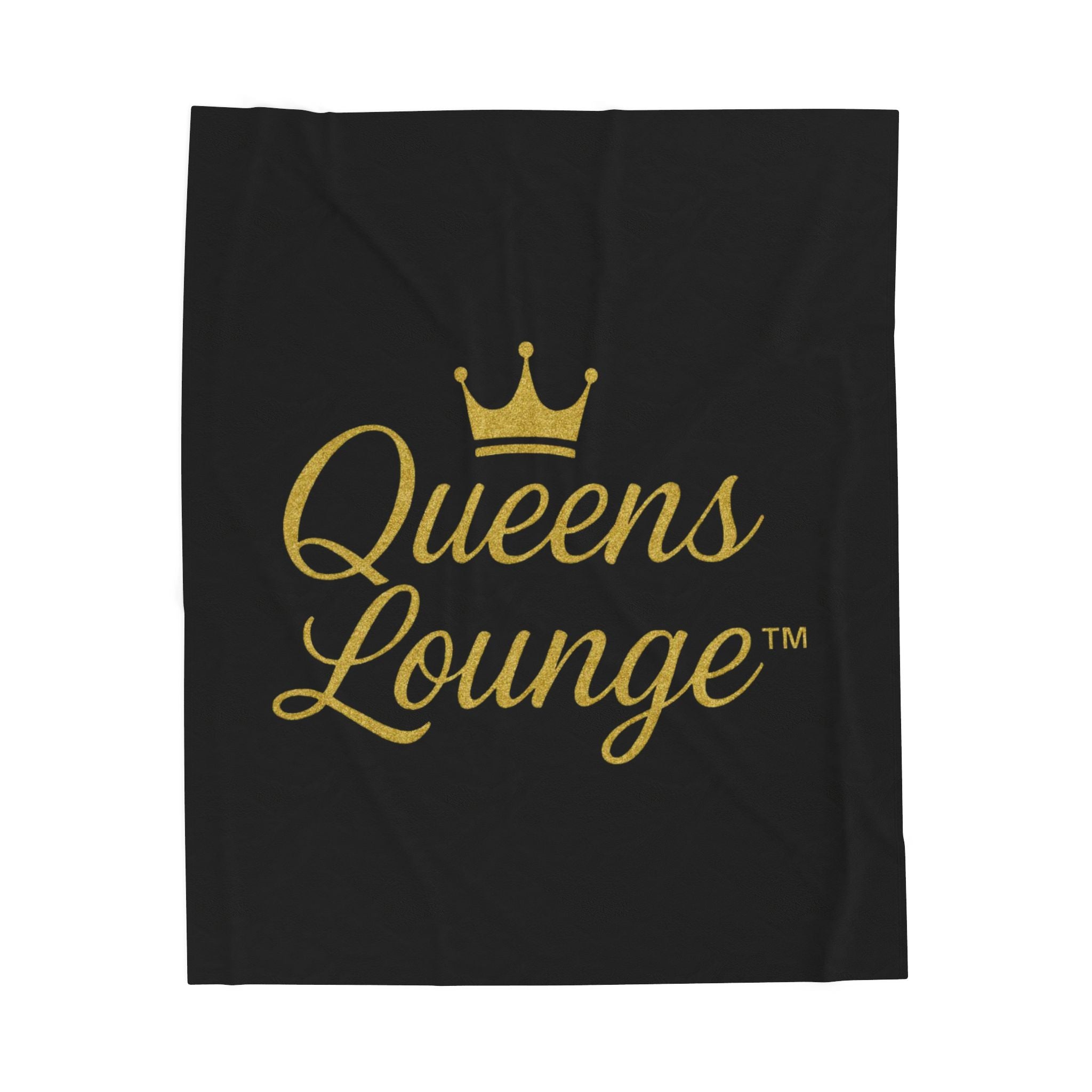 Luxurious Velveteen Plush Blanket - "Queens Lounge" - Cozy Throw for Home, Gifts, Self-Care, Inspirational Decor, Warm Snuggles