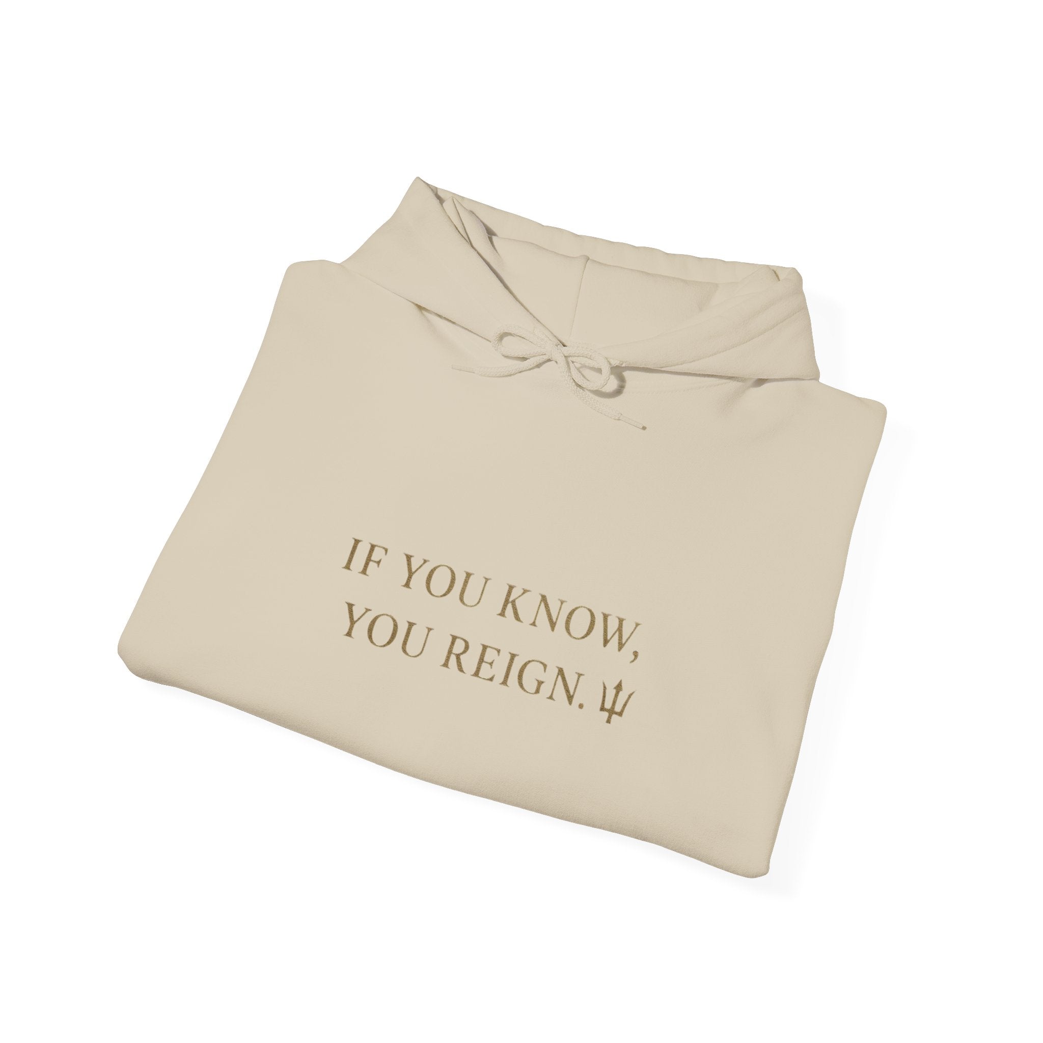 If You Know, You Reign Sweatshirt | Cozy Unisex Hoodie for Empowerment, Casual Wear, Gift for Friends, Inspirational Apparel