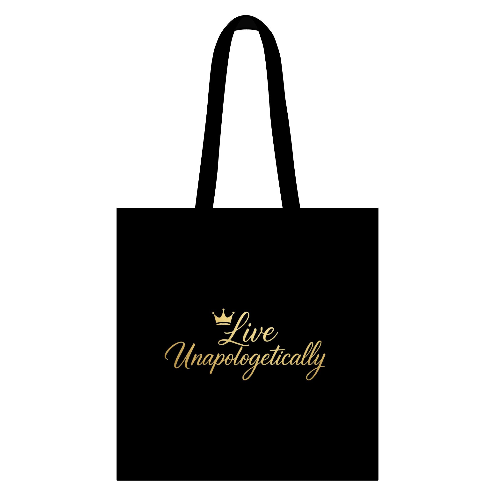 Live Unapologetically Canvas Grocery Tote