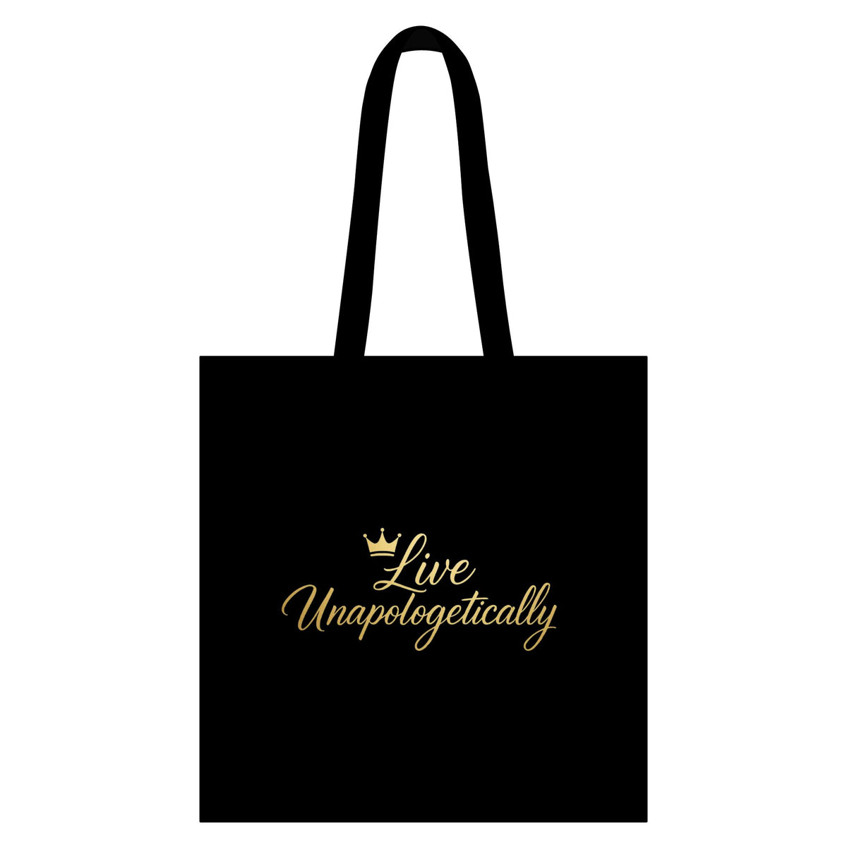 Live Unapologetically Canvas Grocery Tote