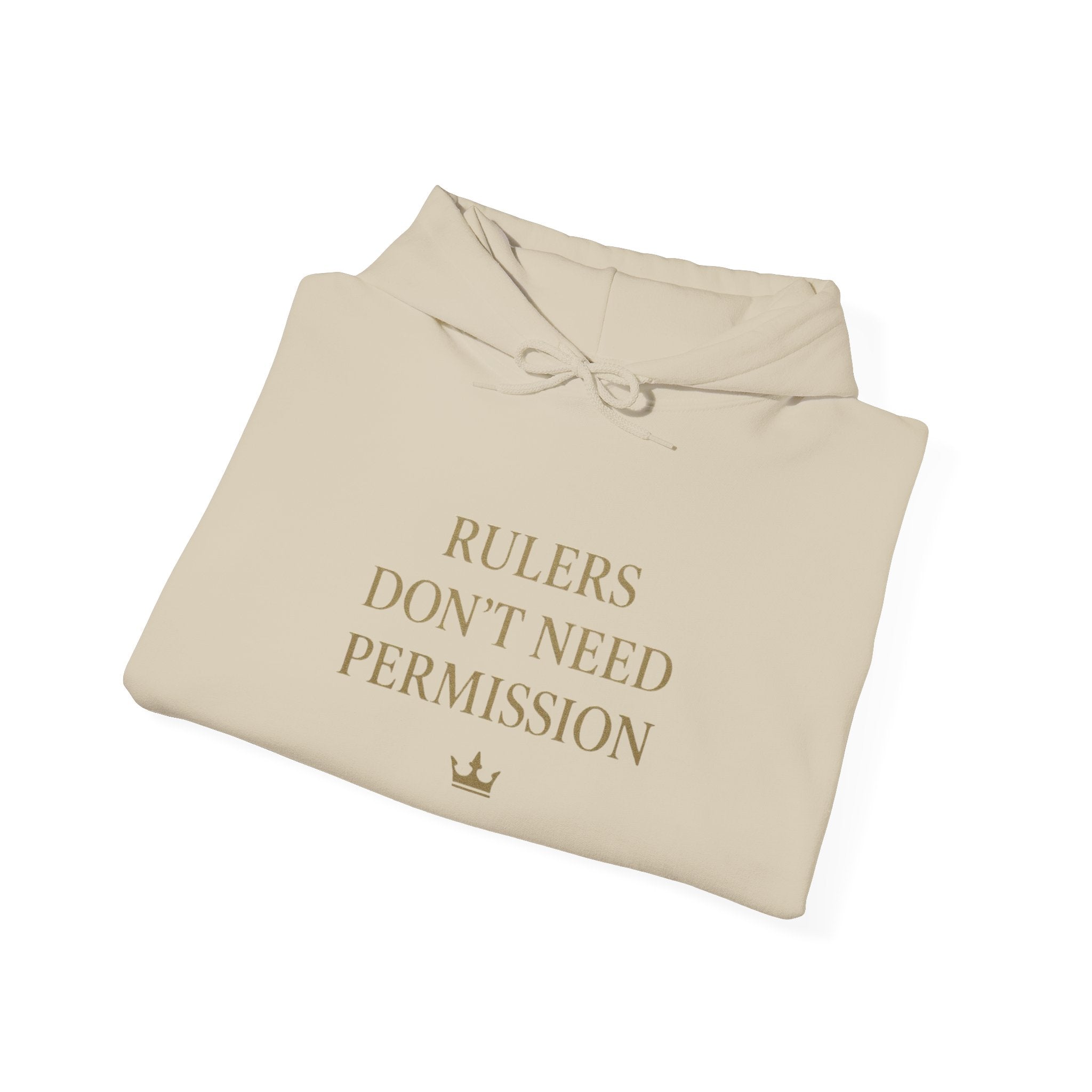 Chic Empowerment Hoodie - Rulers Don't Need Permission, Cozy Sweatshirt, Gift for Her, Motivational Apparel, Casual Wear