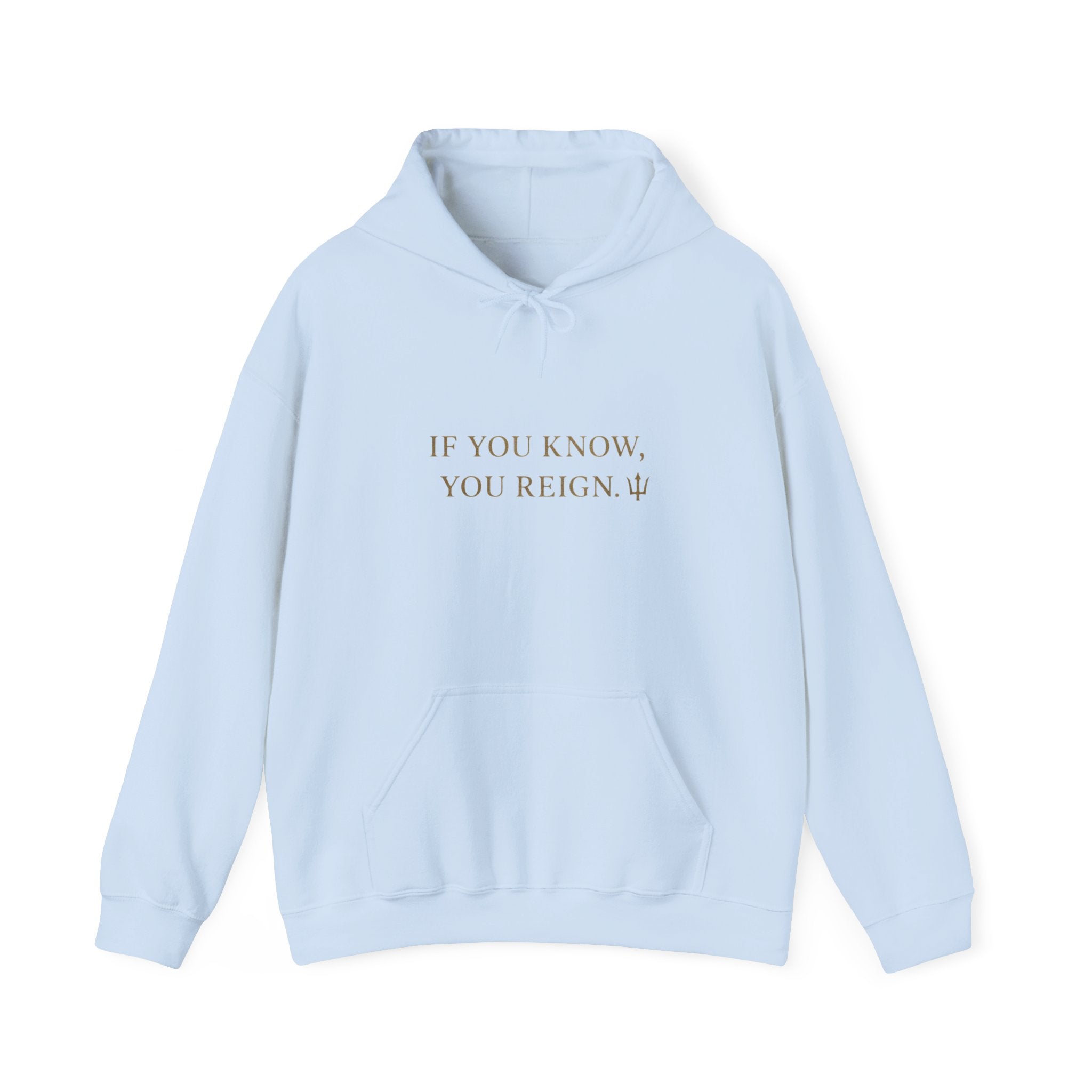 If You Know, You Reign Sweatshirt | Cozy Unisex Hoodie for Empowerment, Casual Wear, Gift for Friends, Inspirational Apparel