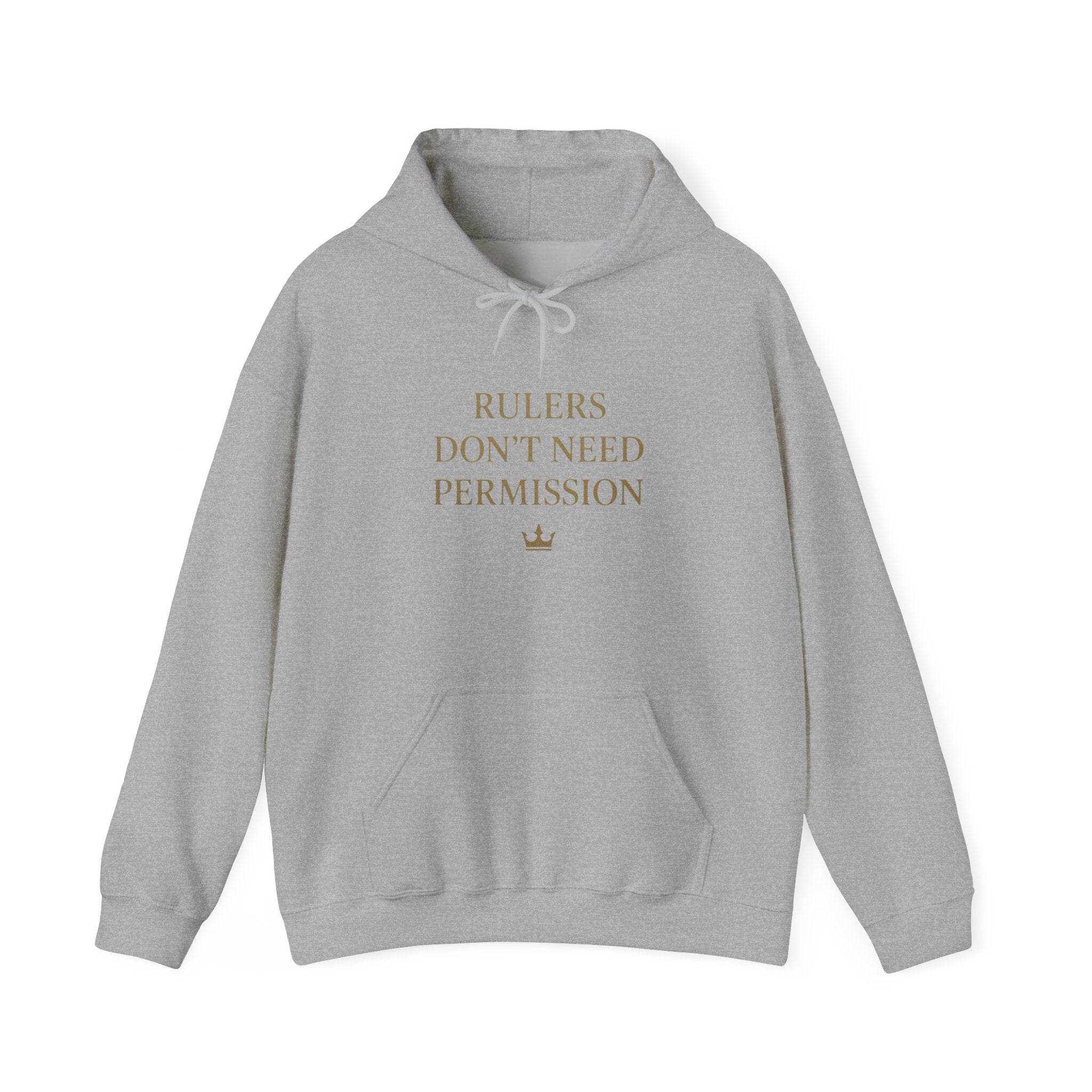 Chic Empowerment Hoodie - Rulers Don't Need Permission, Cozy Sweatshirt, Gift for Her, Motivational Apparel, Casual Wear