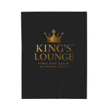 Luxurious Velveteen Plush Blanket - "King's Lounge" - Cozy Throw for Home, Gifts, Self-Care, Inspirational Decor, Warm Snuggles