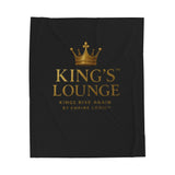 Luxurious Velveteen Plush Blanket - "King's Lounge" - Cozy Throw for Home, Gifts, Self-Care, Inspirational Decor, Warm Snuggles